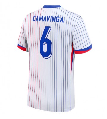 Frankrig Eduardo Camavinga #6 Replika Udebanetrøje EM 2024 Kortærmet